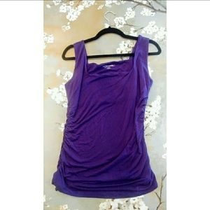 Soft Surroundings Tank Runched Side Workout